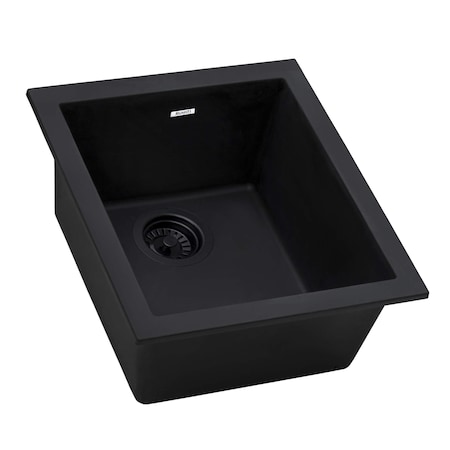 Ruvati Sink, Granite Composite, 17.33" W x 15" L x RVG2016BK